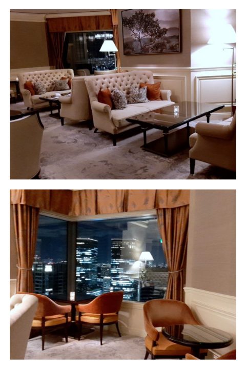 リッツカールトン大阪 クラブラウンジ 座席