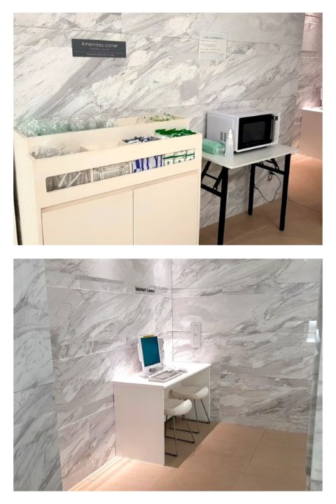 ユニゾイン大阪北浜　ロビー　アメニティ　PC